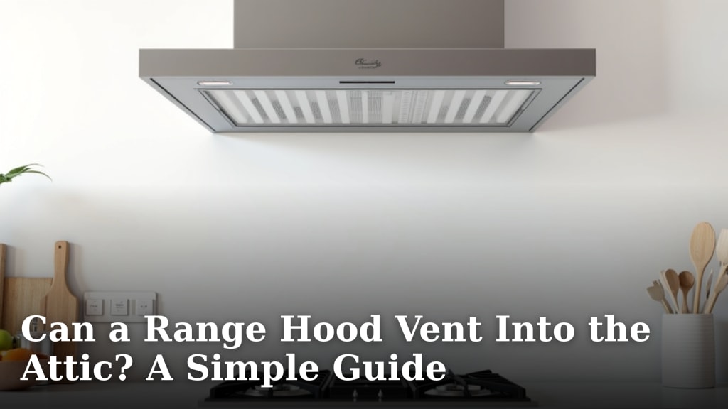Can a Range Hood Vent Into the Attic? A Simple Guide