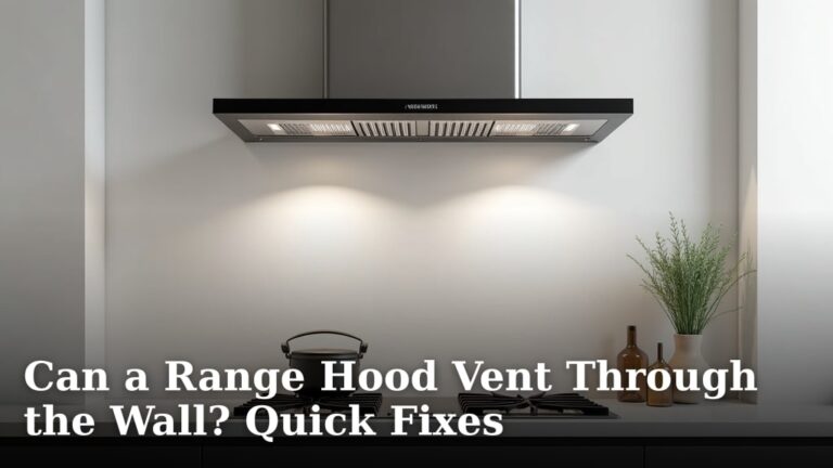 Can a Range Hood Vent Through the Wall? Quick Fixes