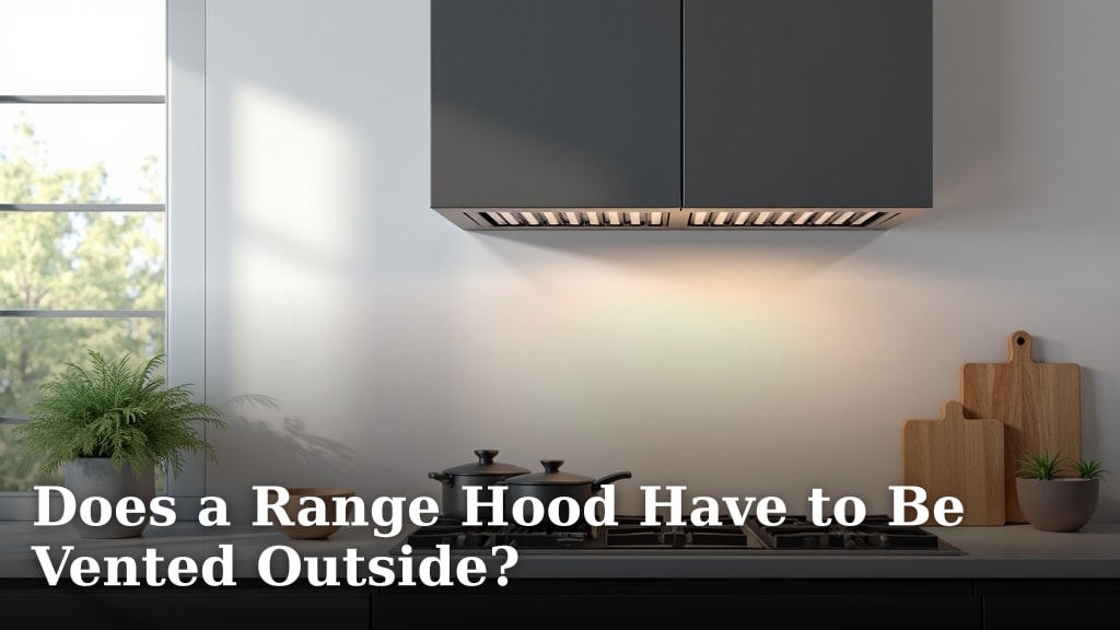 Does a Range Hood Have to Be Vented Outside?