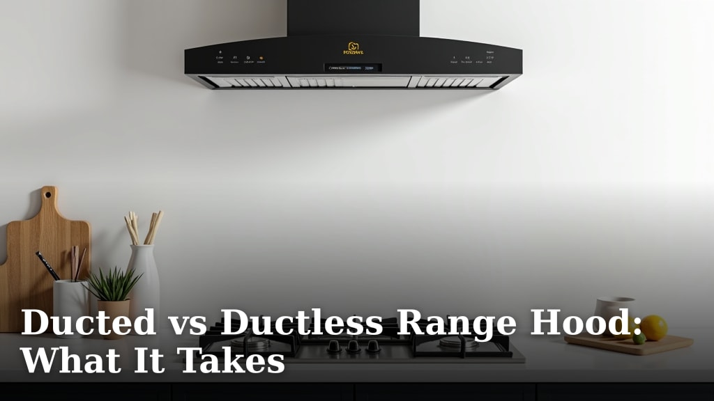 Ducted vs Ductless Range Hood: What It Takes