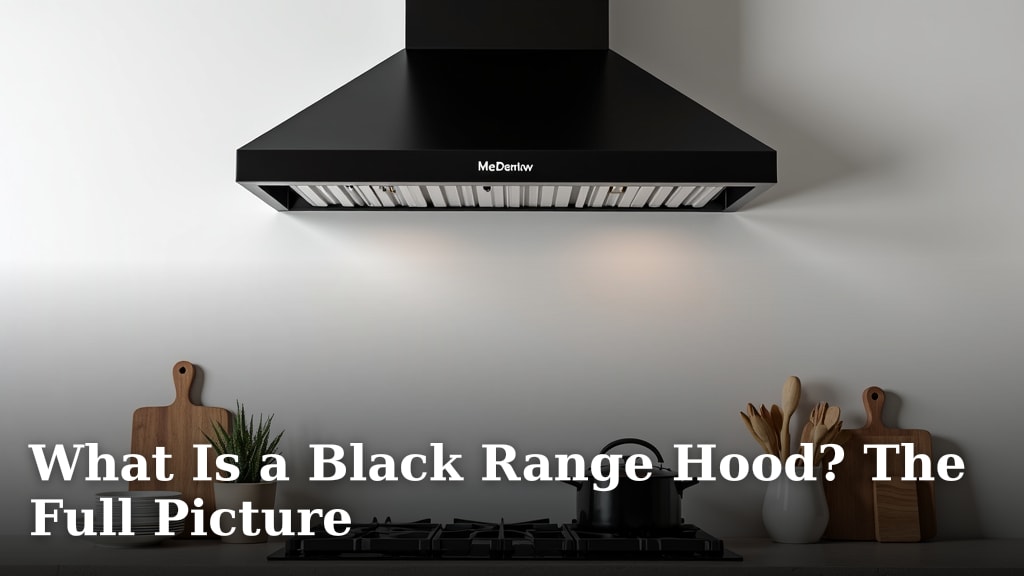 What Is a Black Range Hood? The Full Picture