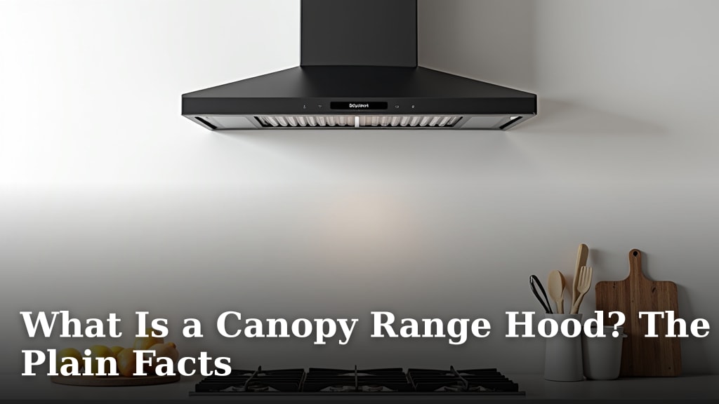 What Is a Canopy Range Hood? The Plain Facts