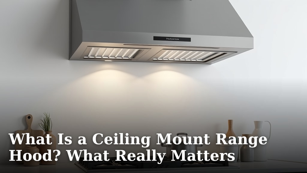 What Is a Ceiling Mount Range Hood? What Really Matters