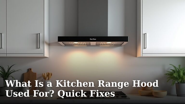 What Is a Kitchen Range Hood Used For? Quick Fixes