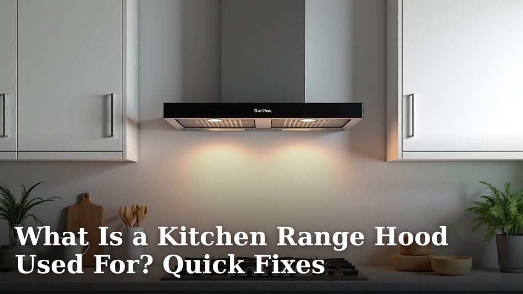 What Is a Kitchen Range Hood Used For? Quick Fixes