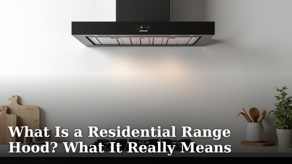 What Is a Residential Range Hood? What It Really Means