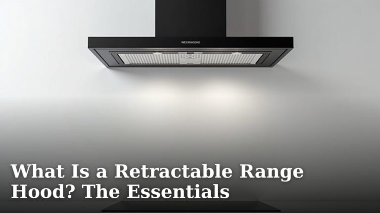 What Is a Retractable Range Hood? The Essentials