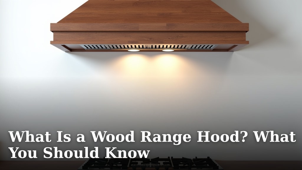 What Is a Wood Range Hood? What You Should Know
